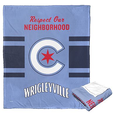 Chicago Cubs City Connect Wrigleyville Neighborhood Silk Touch Throw Blanket