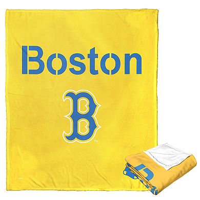 Boston Red Sox City Connect Patriots Day Silk Touch Throw Blanket