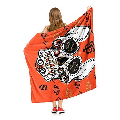 MLB New York Giants Sugar Skull Silk Touch Throw