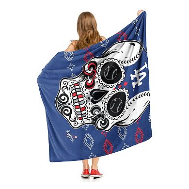 MLB Los Angeles Dodgers Sugar Skull Silk Touch Throw