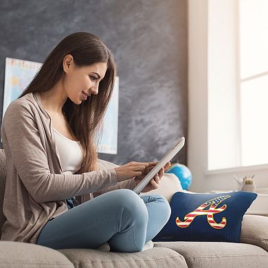 Atlanta Braves Celebrate Series Americana Printed Throw Pillow