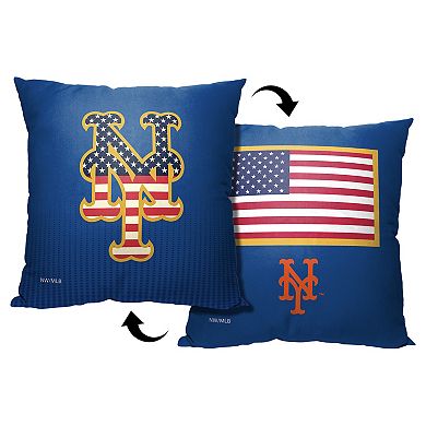 New York Mets Celebrate Series Americana Printed Throw Pillow