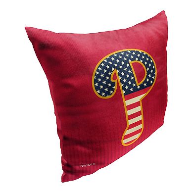 Philladelphia Phillies Celebrate Series Americana Printed Throw Pillow