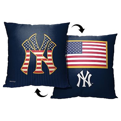 New York Yankees Celebrate Series Americana Printed Throw Pillow