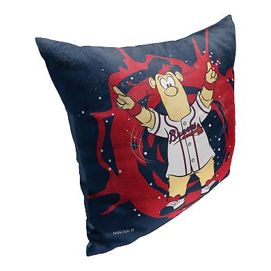 Atlanta Braves Mascot Blooper Printed Throw Pillow