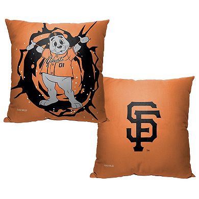 San Francisco Giants Mascot Lou Seal Printed Throw Pillow