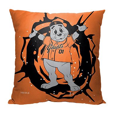 San Francisco Giants Mascot Lou Seal Printed Throw Pillow