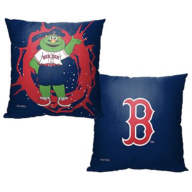 Boston Red Sox Mascot Wally the Green Monster Printed Throw Pillow