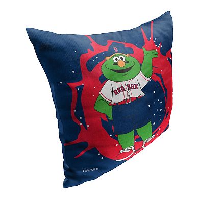 Boston Red Sox Mascot Wally the Green Monster Printed Throw Pillow