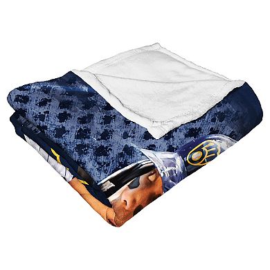 MLB Milwaukee Brewers Player Silk Touch Throw Blanket