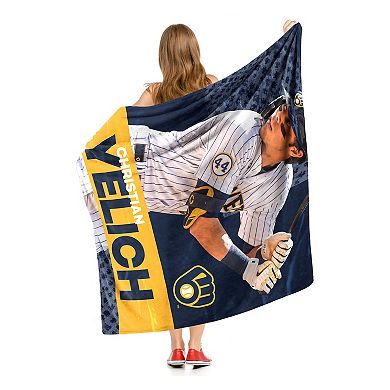 MLB Milwaukee Brewers Player Silk Touch Throw Blanket