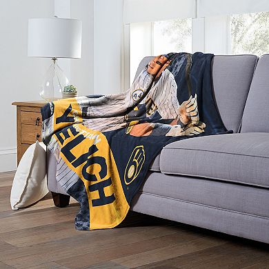 MLB Milwaukee Brewers Player Silk Touch Throw Blanket