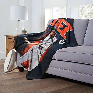MLB Detroit Tigers Player Silk Touch Throw Blanket