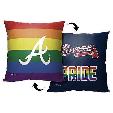 MLB Atlanta Braves Pride Series Printed Pillow - 18" x 18"