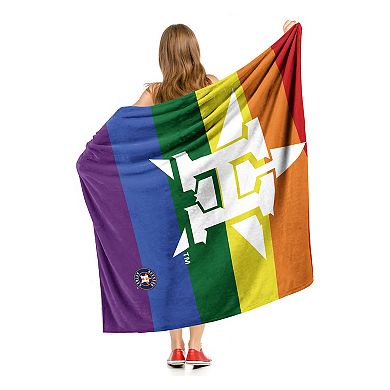 MLB Houston Astros Pride Series Silk Touch Throw Blanket