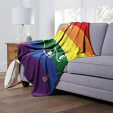 MLB Boston Red Sox Pride Series Silk Touch Throw Blanket