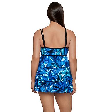 Women's Great Lengths Blue Lagoon Triple Tier Swim Dress