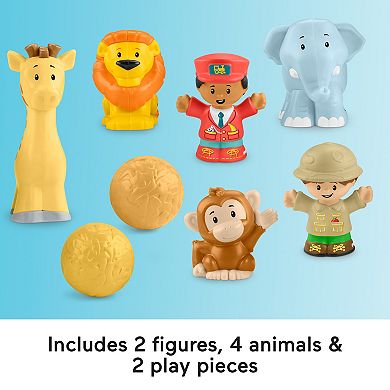 Little People Fisher-Price Wildlife Train & Trek Toddler Gift Set with Animals & Figures