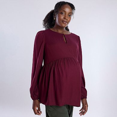 Maternity Motherhood® Woven Keyhole Blouse