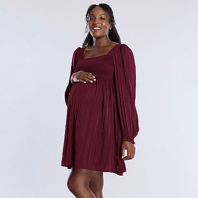 Maternity Motherhood?? Smocked Babydoll Mini Dress