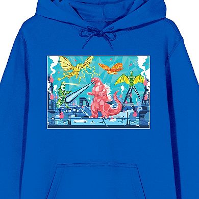 Men's Godzilla Classic Pop Art Graphic Hoodie