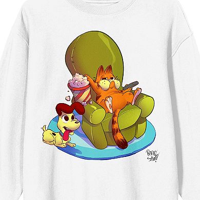 Men's Garfield Characters Lounging Sweatshirt