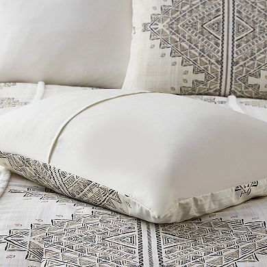 Madison Park Alba 4-Piece Printed Comforter Set with Throw Pillow