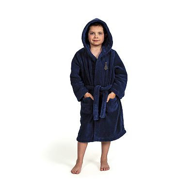 Linum Home Textiles Kids Super Plush Christmas Tree Hooded Bathrobe