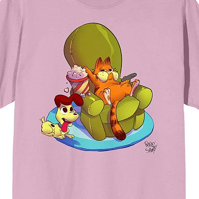 Men's Garfield Characters Lounging Graphic Tee