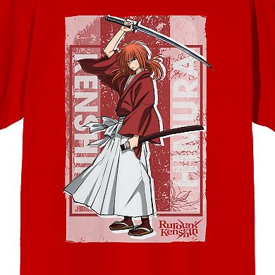 Men's Rurouni Kenshin Himura Short Sleeve Graphic Tee
