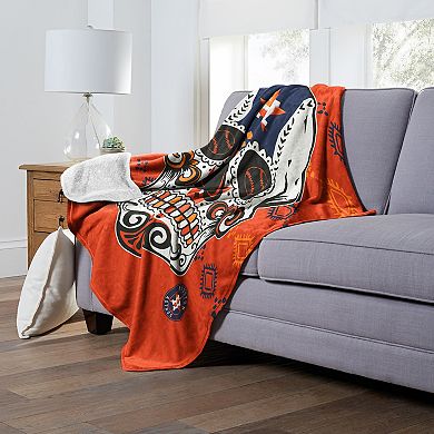 MLB Houston Astros Sugar Skull Silk Touch Sherpa Throw