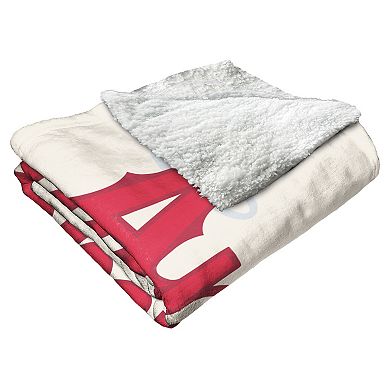 Los Angeles Angels of Anaheim City Connect Silk Touch Sherpa Throw Blanket