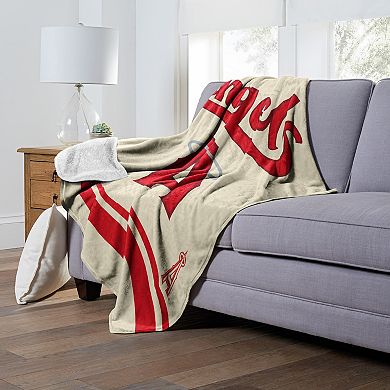 Los Angeles Angels of Anaheim City Connect Silk Touch Sherpa Throw Blanket