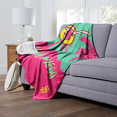 San Diego Padres Neon Palms City Connect Silk Touch Sherpa Throw Blanket