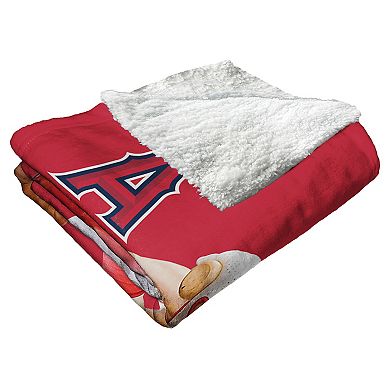 MLB Official Los Angeles Angels of Anaheim Silk Touch Sherpa Throw
