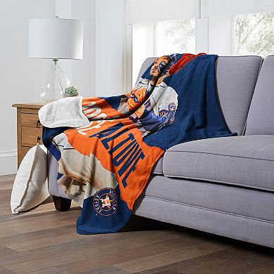 MLB Official Houston Astros Silk Touch Sherpa Throw