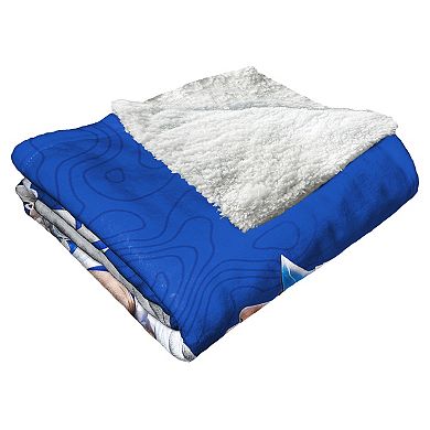 Los Angeles Dodgers Player Portraits Sherpa Throw Blanket