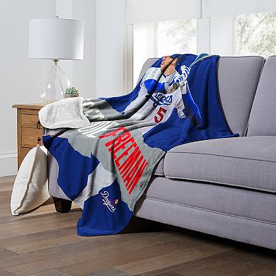 Los Angeles Dodgers Player Portraits Sherpa Throw Blanket
