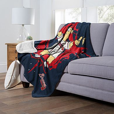 Atlanta Braves Mascot Blooper Silk Touch Sherpa Throw Blanket