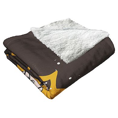 San Diego Padres Mascot Silk Touch Sherpa Throw Blanket