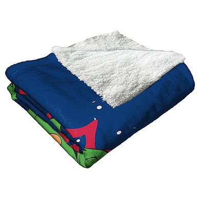 Boston Red Sox Mascot Wally the Green Monster Sherpa Blanket