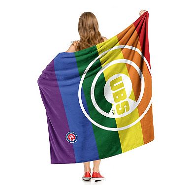 MLB Chicago Cubs Pride Series Silk Touch Throw Blanket