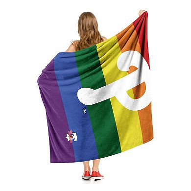 MLB Philadelphia Phillies Pride Series Silk Touch Throw Blanket
