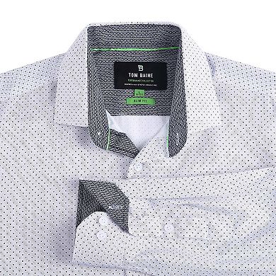 Tom Baine Mini Geometric Performance Button Down