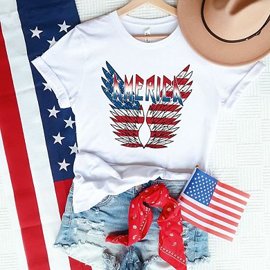 America Wings Short Sleeve Graphic Tee