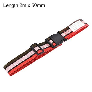 Luggage Straps Suitcase Belts With Buckle, Adjustable Travel Packing Accessories, 4pcs