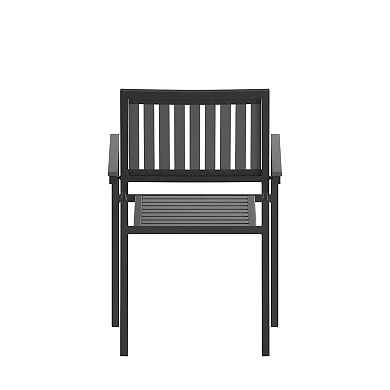 Taylor & Logan Henson Indoor / Outdoor Stacking Club Chairs 2-piece Set