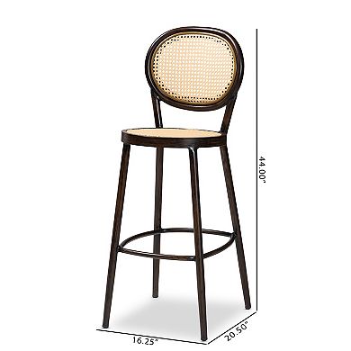 Baxton Studio Thalia Outdoor Bar Stool