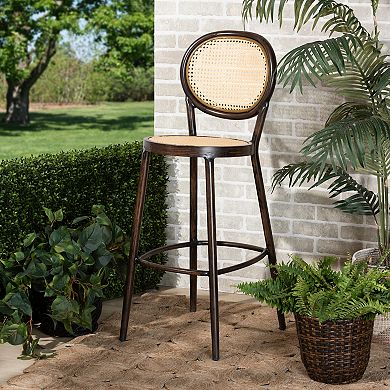 Baxton Studio Thalia Outdoor Bar Stool