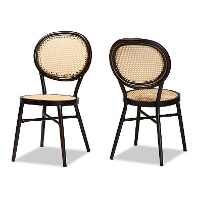 Baxton Studio Thalia 2-pc. Outdoor Dining Chair Set